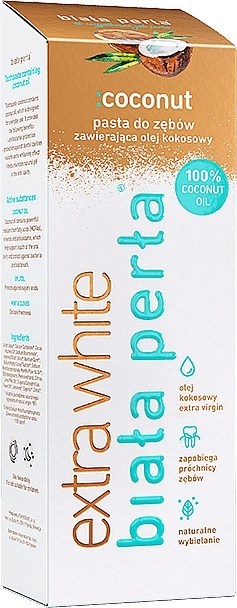 Whitening Toothpaste 'Coconut' - Biala Perla Toothpaste With Coconut Oil — photo N1