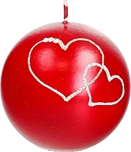 Fragrances, Perfumes, Cosmetics Decorative Candle Red Ball, 10 cm - Artman Forever