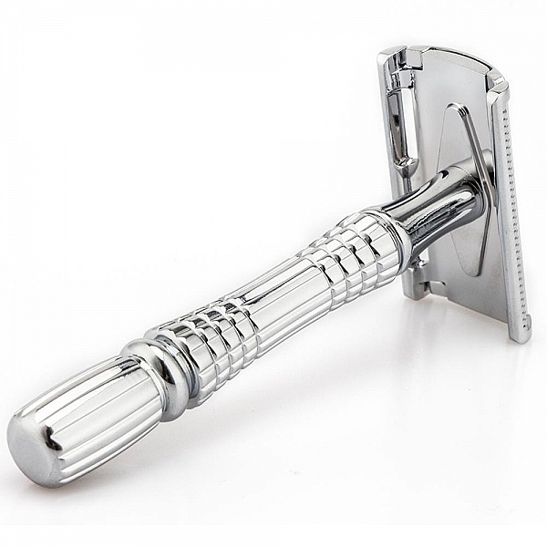 Shaving Razor, silver + case - Deni Carte — photo N4