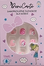 Fragrances, Perfumes, Cosmetics Self-Adhesive False Nails for Kids 'Unicorn', 975 - Deni Tipsy Kids Card