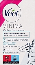 Fragrances, Perfumes, Cosmetics Wax Strips for Sensitive Skin - Veet MINIMA Easy Gel Wax Strip