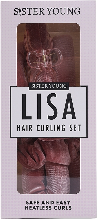 Hair Curling Set, pink - Sister Young Lisa HAir Curling Set Pink — photo N1