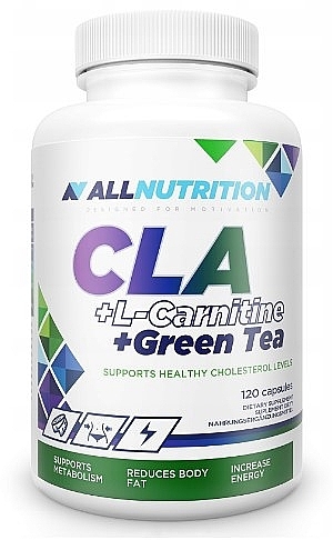 Body Shaping Food Supplement - AllNutrition CLA + L-Carnitine + Green Tea — photo N1