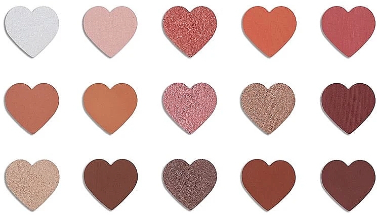 Eyeshadow Palette - With Love Cosmetics Hearts Of Nude Palette — photo N7