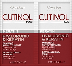 Fragrances, Perfumes, Cosmetics Hair Sample Set - Oyster Cosmetics Cutinol Plus Keratin (oil/15ml + sh/15ml) (2x15ml)