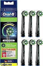 Fragrances, Perfumes, Cosmetics Electric Toothbrush Heads, 6 pcs, black - Oral-B Cross Action Clean Maximiser