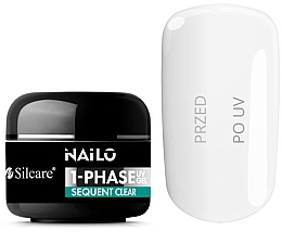 Nail Gel Polish - Silcare Nailo 1-Phase Gel UV Sequent Clear — photo N1
