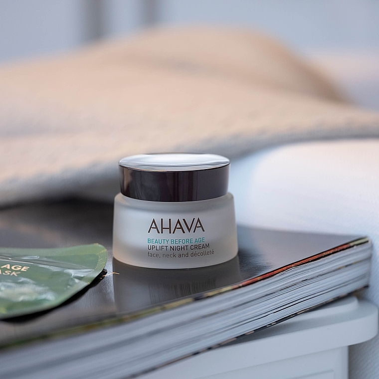 Lifting Night Face, Neck & Decollete Cream - Ahava Beauty Before Age Uplifting Night Cream For Face, Neck & Decollete — photo N5