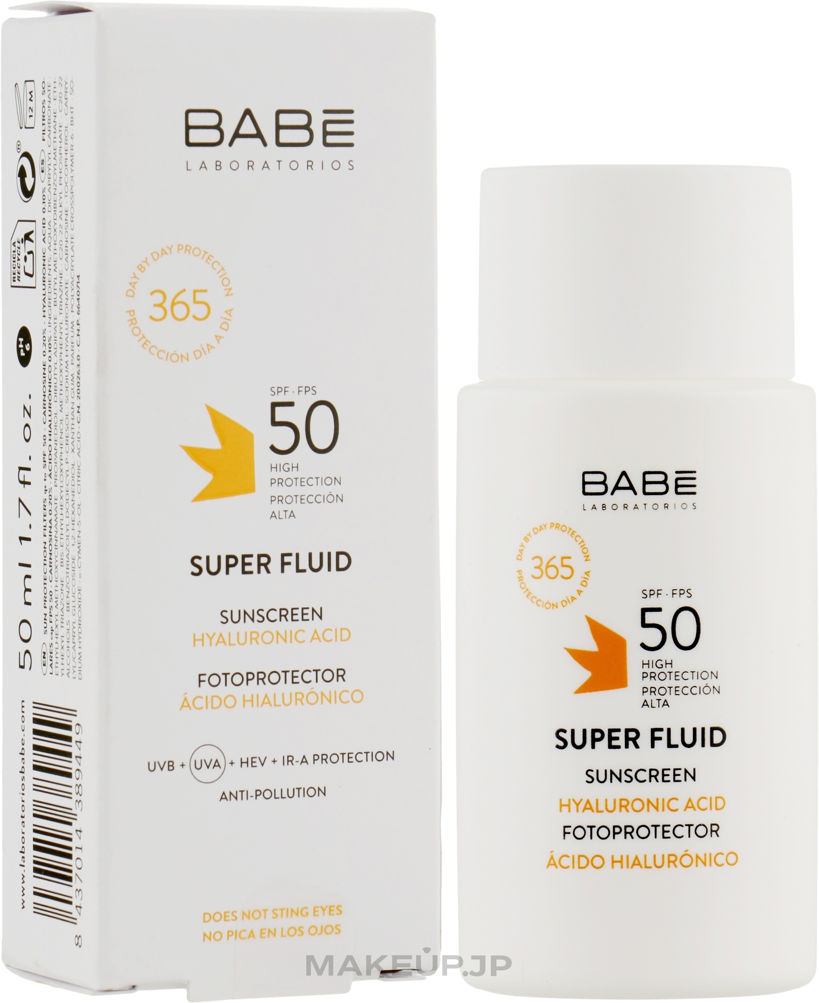 Super Fluid Sunscreen SPF 50 - Babe Laboratorios — photo 50 ml