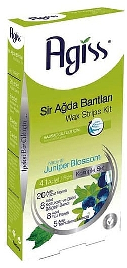 Depilation Wax Strips with Natural Juniper Extract - Agiss Wax Strips Kit — photo N1