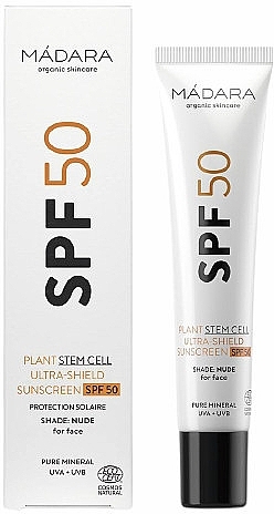 Facial Sun Emulsion - Madara Cosmetics Plant Stem Cell Eltra-Shield Sunscreen SPF 50 — photo N1