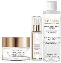 Fragrances, Perfumes, Cosmetics セット - ErthSkin London Hyaluronic Acid & Collagen Trio (toner/150ml + f/ser/30ml + f/cr/50ml)