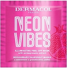 Fragrances, Perfumes, Cosmetics Illuminating Peel-Off Mask - Dermacol Neon Vibes Illuminating Peel-Off Mask