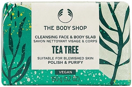 Tea Tree Cleansing Face & Body Slab - The Body Shop Tea Tree Cleansing Face & Body Slab — photo N1