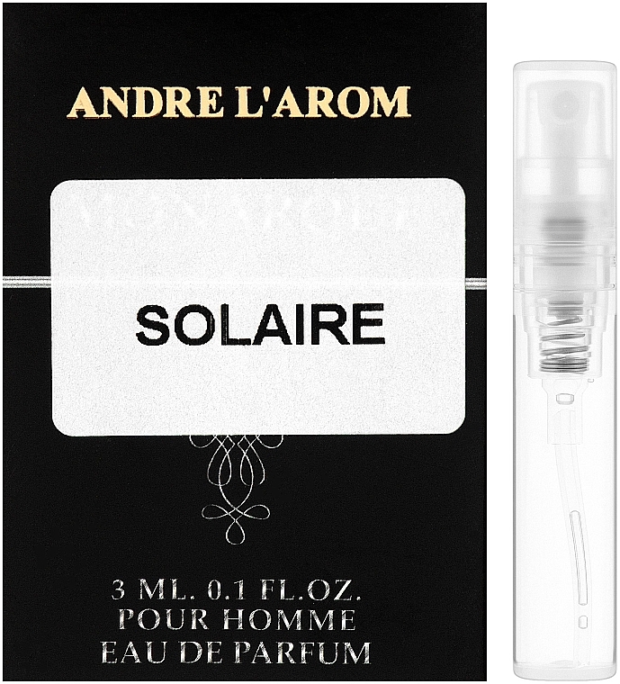 Andre L`Arom Eau De Parfum "Solaire" - Perfume (sample) — photo N1