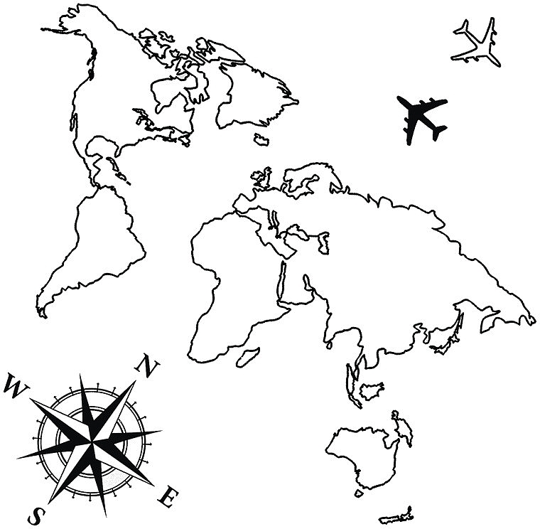Flash Tattoo "World Map" - Arley Sign — photo N4