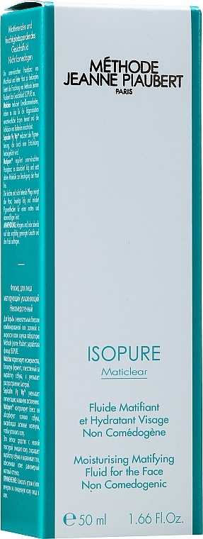 Moisturizing & Mattifying Fluid - Jeanne Piaubert Isopure Moisturising Matifying Fluid (tube) — photo N2