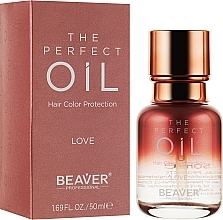 Moisturizing Color Protection Perfumed Hair Oil - Beaver Professional Expert Hydro The Perfect Oil Hair Color Protection Love — photo N2