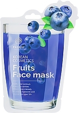 Fragrances, Perfumes, Cosmetics Moisturising Face Mask with Blueberry Extract - Fabrik Cosmetology Fruits Face Mask