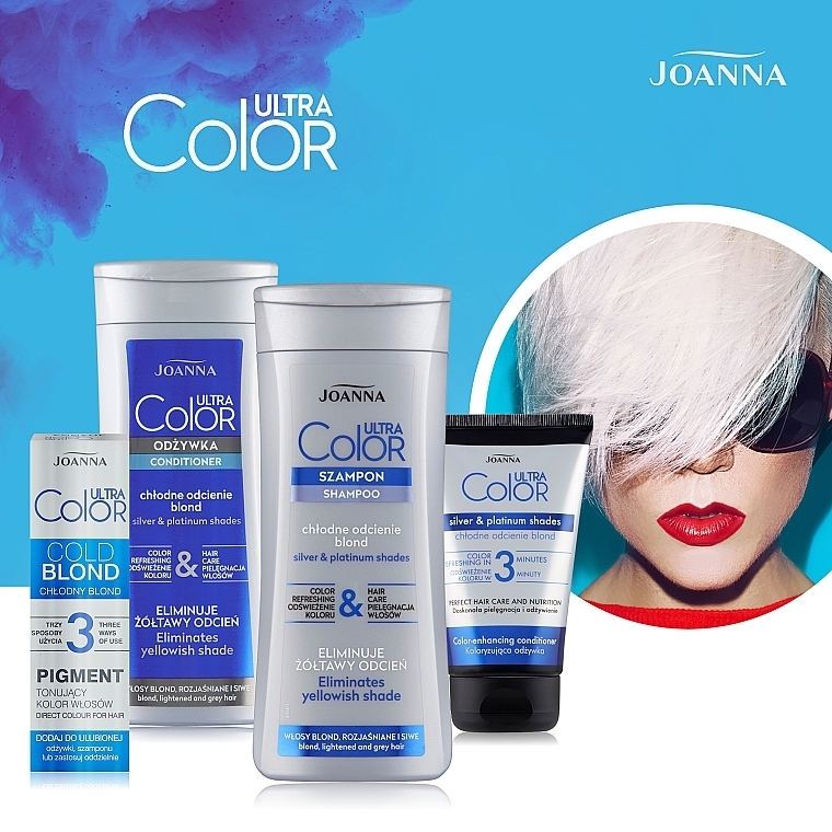Tinted Hair Conditioner - Joanna Ultra Color System Platinum Shades — photo N5