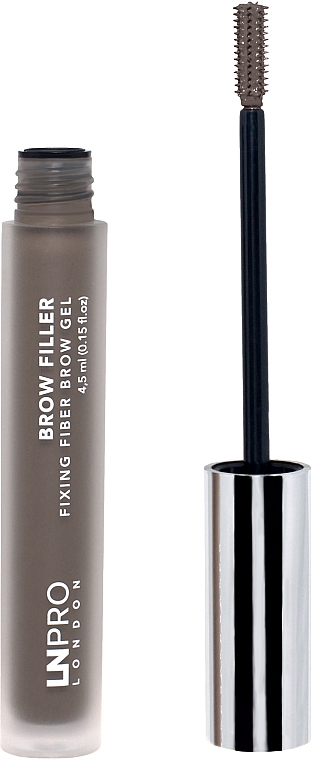 Brow Mascara - LN Pro Brow Filler Fixing Fiber Brow Gel — photo N2