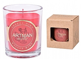 Fragrances, Perfumes, Cosmetics Decorative Candle in Glass, 8x9.5 cm - Artman Mulled Wine