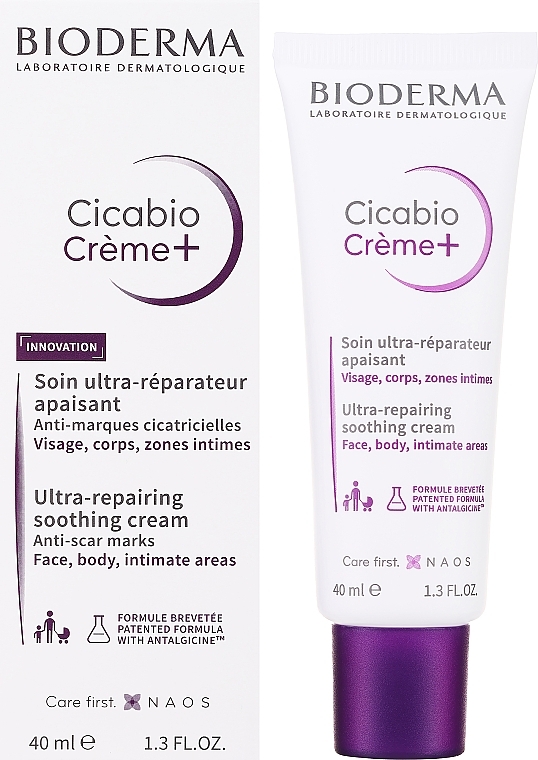 ウルトラリペア スージング フェイス・ボディ・インティメイトゾーンクリーム - Bioderma Cicabio Crem+ ウルトラ リペア スージング クリーム — photo N2