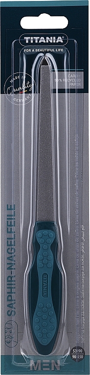 Men Nail File, turquoise - Titania Softtouch Men — photo N1