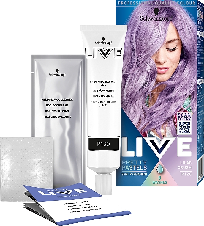 Hair Color - Schwarzkopf Live Color Pretty Pastels  — photo N3