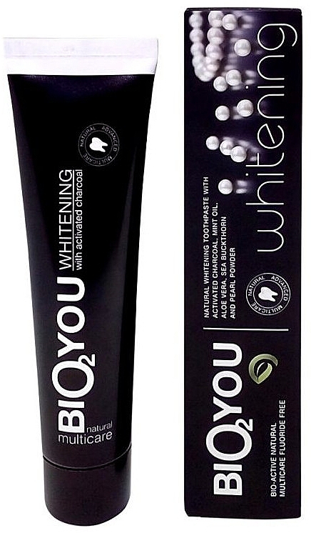 Natural Whitening Toothpaste with Charcoal - Bio2You Whitening Natural Toothpaste — photo N6