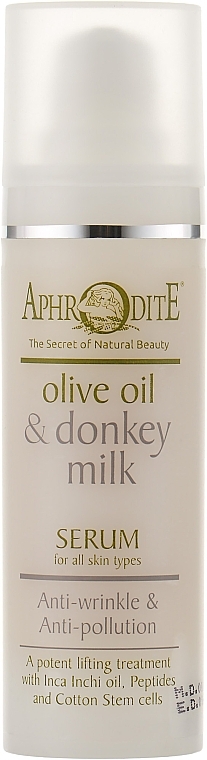 Anti-Aging Protective Serum - Aphrodite Olive Oil & Donkey Milk Serum — photo N2