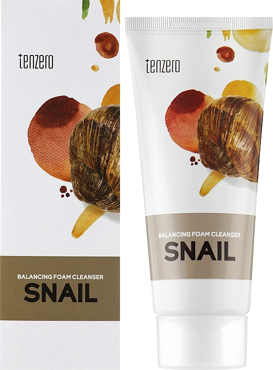 Balancing Cleansing Foam with Snail Mucus Extract - Tenzero Balancing Foam Cleanser Snail — photo N2