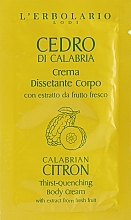 Body Cream - L'Erbolario Calabrian Citron Body Cream (sample) — photo N4