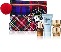 GIFT! Makeup Bag with Trial-Size Products - Estee Lauder (remover/30ml + serum/7ml + f/cr/7ml + eye/balm/5ml + bag) — photo N1