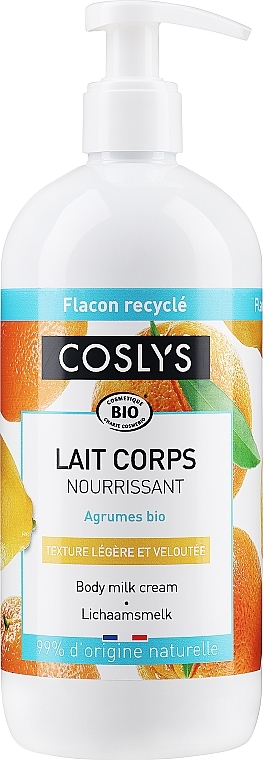 Organic Citrus Fruits Body Milk - Coslys Body Care Body Cream Milk — photo N3