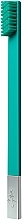 Medium Toothbrush, turquoise-dark blue matte with silver cap - Apriori Slim — photo N2