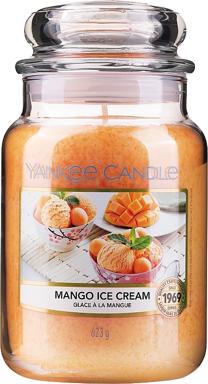 Scented Candle "Mango Ice Cream" - Yankee Candle Mango Ice Cream — photo N5