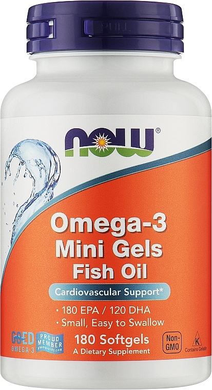 Omega-3 Mini Softgels - Now Foods Omega-3 Mini Gels — photo N1
