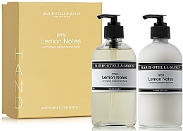 Fragrances, Perfumes, Cosmetics Set - Marie-Stella-Maris №09 Lemon Notes Hand Gift Set (h/soap/250ml + h/lot/250ml)