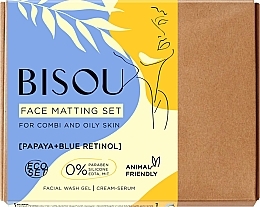 Fragrances, Perfumes, Cosmetics Set - Bisou Face Matting Set (wash/gel/150ml + f/serum/50ml)