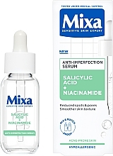 トラブル肌・敏感肌用 サリチル酸＆ナイアシンアミド配合フェイスセラム - Mixa Sensitive Skin Expert Anti-imperfection Serum — photo N1