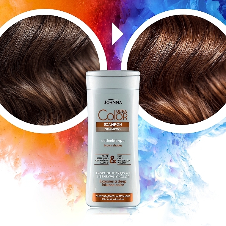 Brown Hair Shampoo - Joanna Ultra Color System Shampoo — photo N12