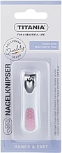 Fragrances, Perfumes, Cosmetics Chrome-Plated Nail Clipper, small, pink - Titania