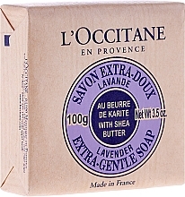 Fragrances, Perfumes, Cosmetics Soap "Shea-Lavender" - L'occitane Shea Butter Extra Gentle Soap-Lavender