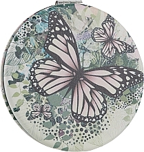 Fragrances, Perfumes, Cosmetics Round Mirror 'Butterflies', H-84, var.1 - Cosmo Shop