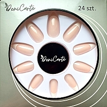 False Nails 'French Manicure. Almond' - Deni Carte 5814 — photo N1