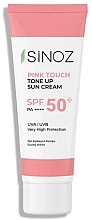 Fragrances, Perfumes, Cosmetics Tinting Sunscreen SPF 50+ - Sinoz Pink Touch Tone Up Sun Cream SPF 50+