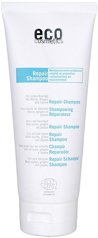 Repair Shampoo with Myrtle & Ginkgo Extracts & Jojoba Oil - Eco Cosmetics — photo N1