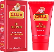 Fragrances, Perfumes, Cosmetics Pre Shaving Gel with Vitamin B - Cella Milano Gel Pre Barba