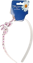 Fragrances, Perfumes, Cosmetics Hair Hoop with Butterfly 27598, white with pink - Top Choice